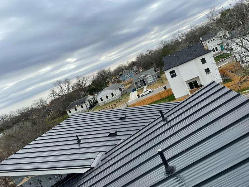 Standing seam metal roof panels with vents for Skylight Repair in Clarinda